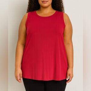 Lane Bryant Women’s Red Sleeveless Top Size 30/32 NWT $37